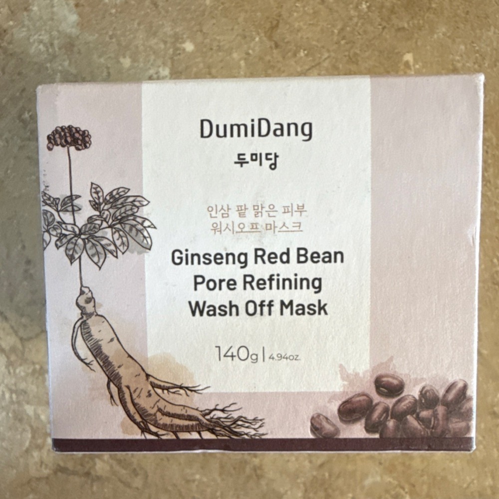 DumiDang Ginseng Red Bean Wash-Off Mask Pore Refining Face Cream 140g 4.94oz